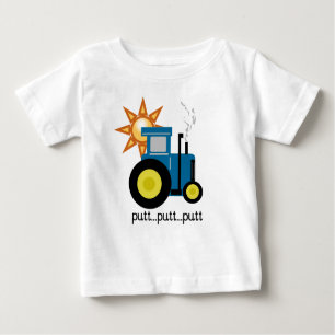 Blauer Traktor Baby T-shirt