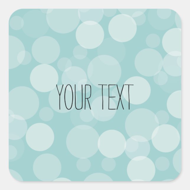 Blauer Traum Quadratischer Aufkleber (Vorderseite)