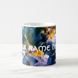 Blauer Traum, Rose Blumenmuster Persönliche Umarmu Kaffeetasse