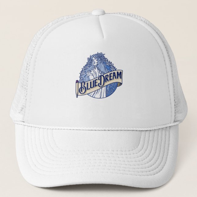 Blauer Traum Truckerkappe (Vorderseite)