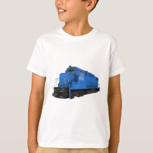 Blauer Triebfahrzeug: T-Shirt