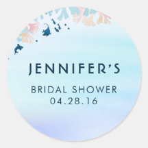 Blauer tropischer Fisch unter dem Brautparty