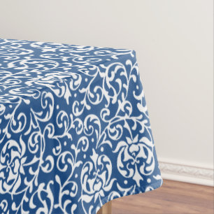 Blauer Tudor Gärten Tischdecke