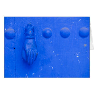Blauer Türklopfer
