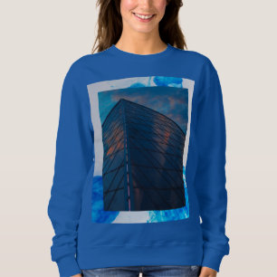 Blauer Turm - Langschläfer Sweatshirt