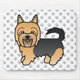 Blauer und brauner australischer Terrier süßer Car Mousepad