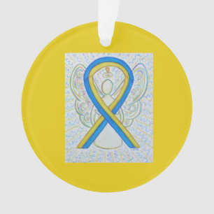 Blauer und gelber Angel-Angel-Ornamente Ornament