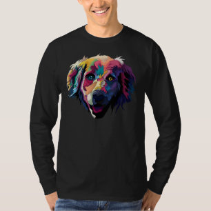 Blauer und gelber Augen Labrador Hund T-Shirt