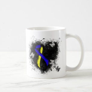 Blauer und gelber Barsch Kaffeetasse