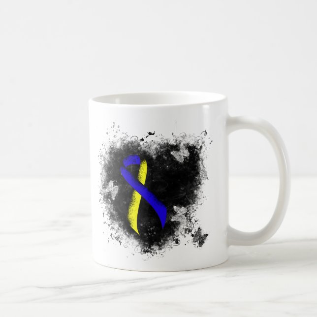 Blauer und gelber Barsch Kaffeetasse (Rechts)