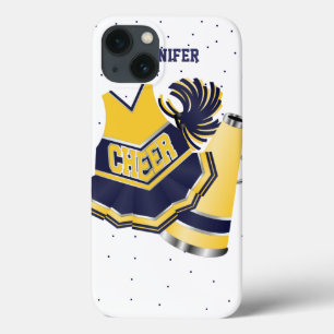 Blauer und gelber Cheerleader iPad Kasten Case-Mate iPhone Hülle