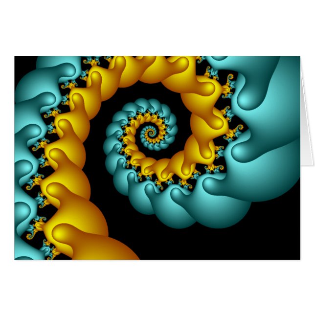 Blauer und gelber Swirl (Vorderseite (Horizontal))