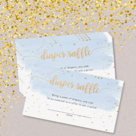 Blauer und goldener Junge-Gewinnschein Begleitkarte