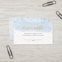 Blauer und goldener Junge-Gewinnschein Visitenkarte