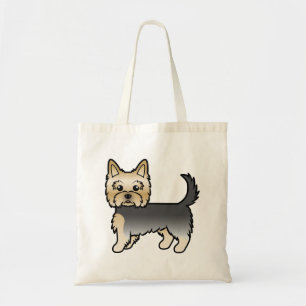 Blauer und goldener Yorkshire Terrier Yorkie Carto Tragetasche