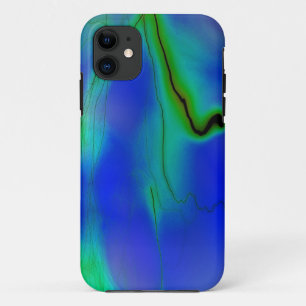Blauer und Grüner Blitz iphone Kasten 11 Hülle