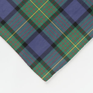 Blauer und grüner Clan Muir und Fleecedecke