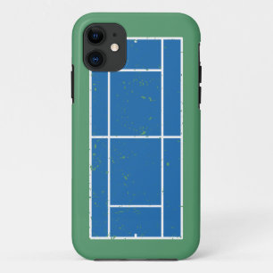 Blauer und grüner Tennisplatz gestört Case-Mate iPhone Hülle