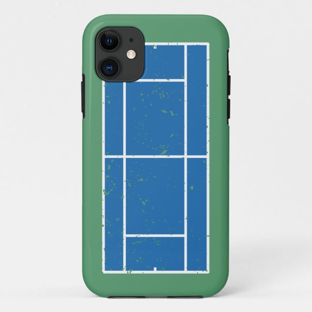 Blauer und grüner Tennisplatz stört Stil Case-Mate iPhone Hülle (Rückseite)
