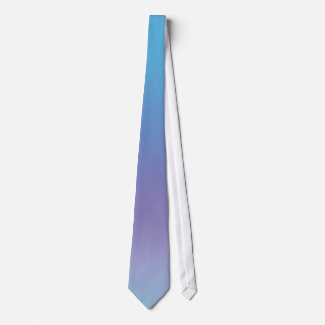 Blauer und Lila Gradient Necktie Krawatte (Vorderseite)