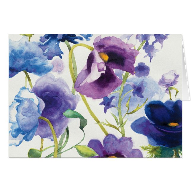 Blauer und lila Mischgarten (Vorderseite (Horizontal))