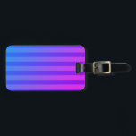 Blauer und Lila Streifen Gepäckanhänger<br><div class="desc">Maßgeschneiderte Markierung für Blaue und Lila Streifen</div>