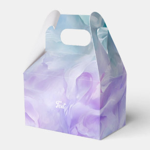 Blauer und lila Wolkenwirbel Geschenkschachtel