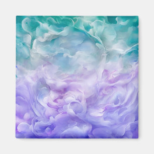 Blauer und lila Wolkenwirbel Magnet