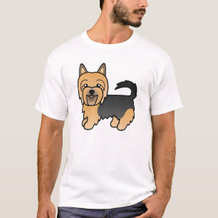 Blauer und Lohfarbener Australischer Terrier Hund  T-Shirt