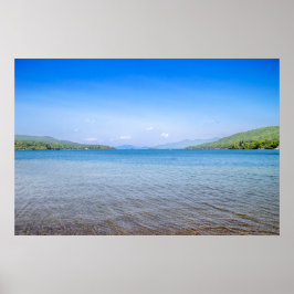 Blauer und offener George-See Poster
