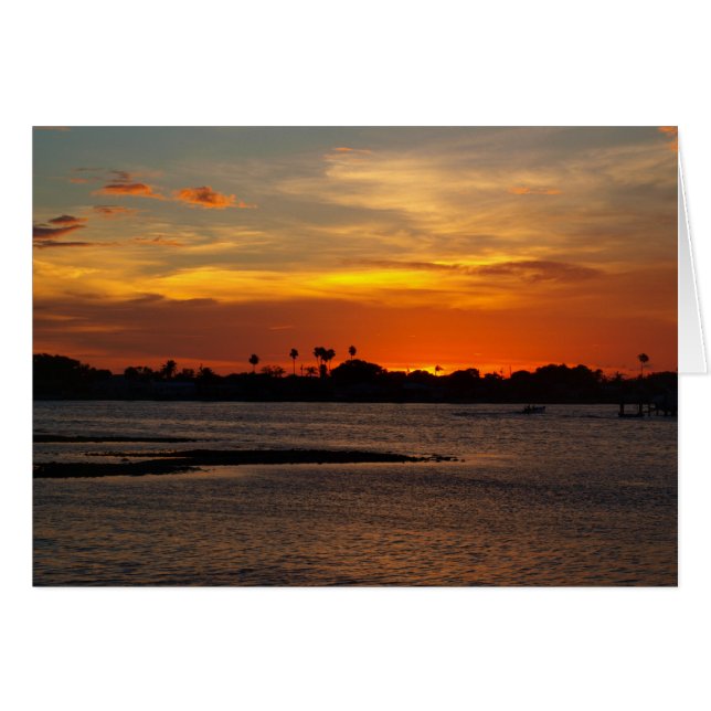 Blauer und orange Kristallhimmel (Vorderseite (Horizontal))