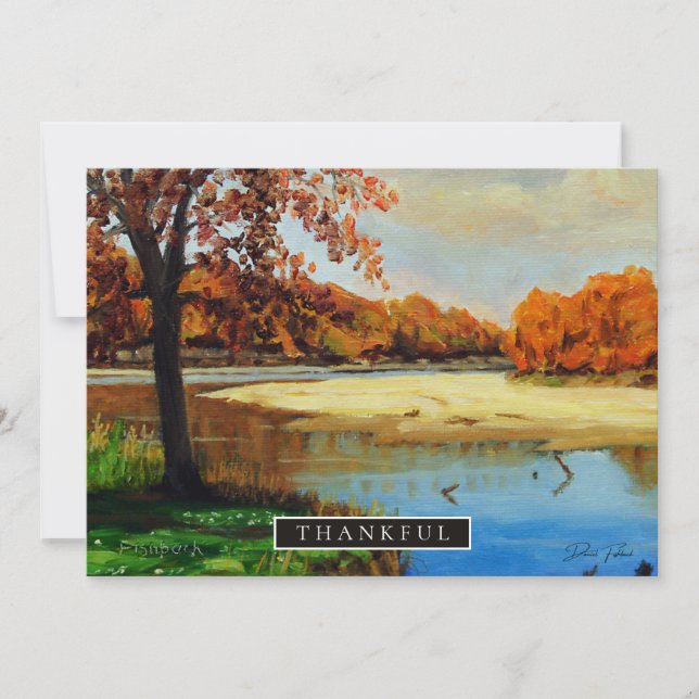 Blauer und orangefarbener Strand Einladung (Vorderseite)