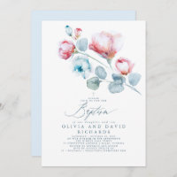 Blauer und rosa Taufe für Junge und Mädchen