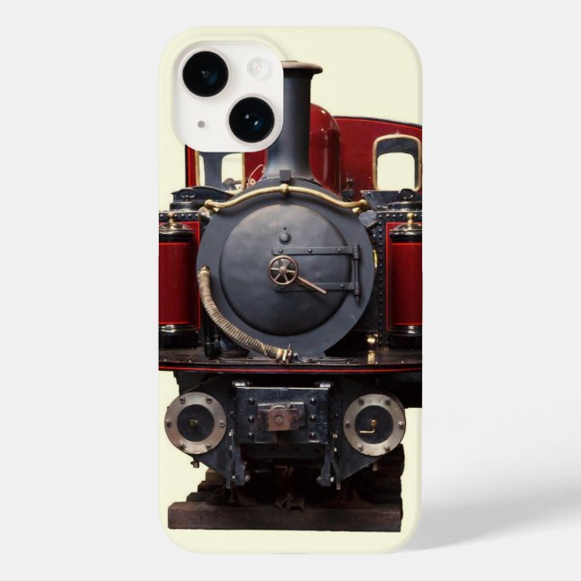Blauer und roter Zug  Case-Mate iPhone Hülle (Rückseite)