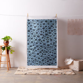 Blauer und Schwarzer Fisch Stoff