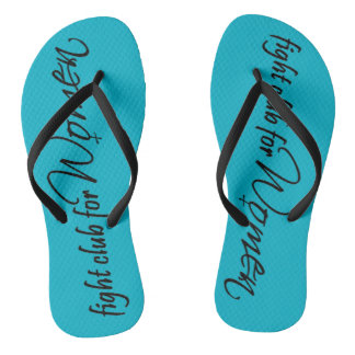 Blauer und schwarzer Schwanz Flip Flops