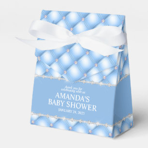 Blauer und silberfarbener Glamour Geschenkschachtel