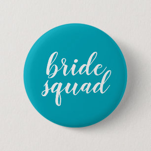 Blauer und weißer "Braut-Gruppen" Knopf Button