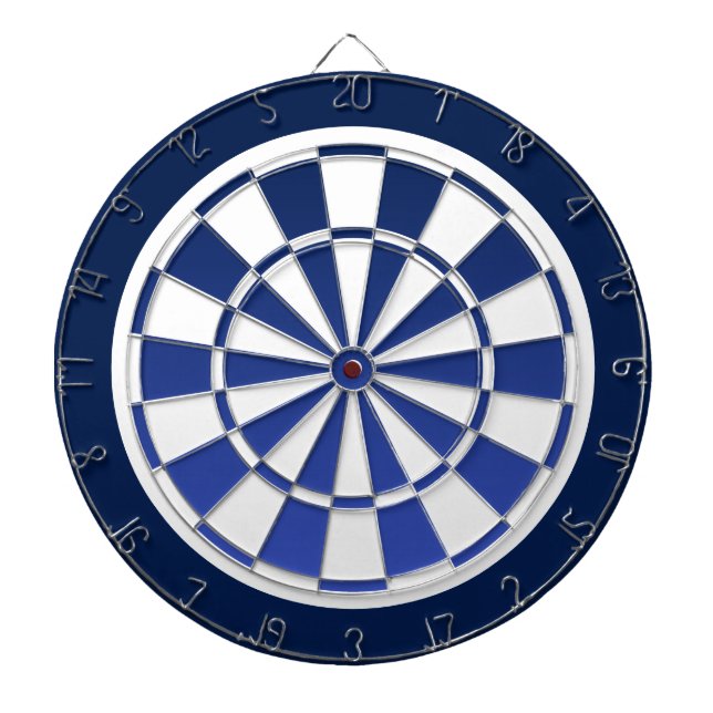 Blauer und weißer Dartboard Dartscheibe (vorne)