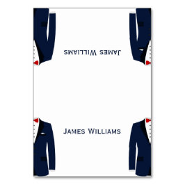 Blauer und weißer Gays Hochzeitsplatz - Karten