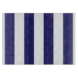 Blauer und weißer Streifen Schneidebrett