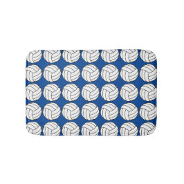 Blauer und weißer Volleyball Badematte