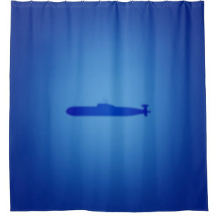 Blauer Untergrund Duschvorhang