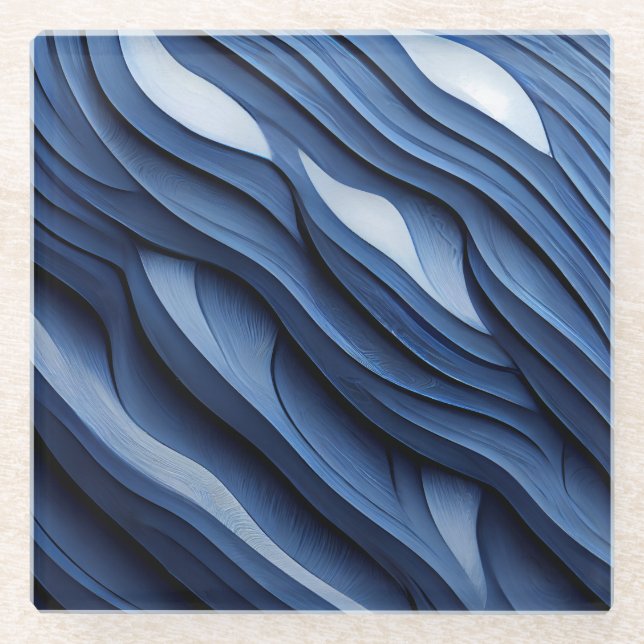 Blauer Untersetzer (Vorderseite)