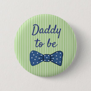 Blauer Vater zum Bow Krawatte Baby Showbutton Button