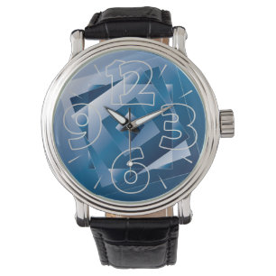 blauer Verlauf 1 Armbanduhr