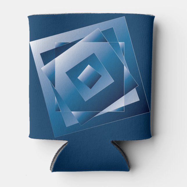 blauer Verlauf 1 Dosenkühler (Vorderseite)