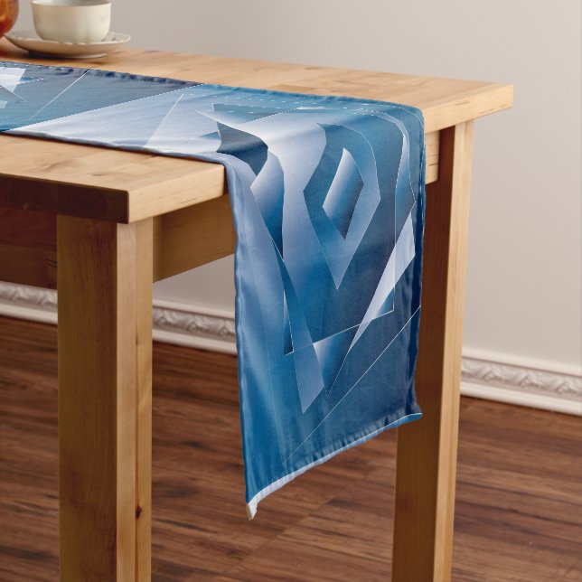blauer Verlauf 1 Großer Tischläufer (Beispiel)