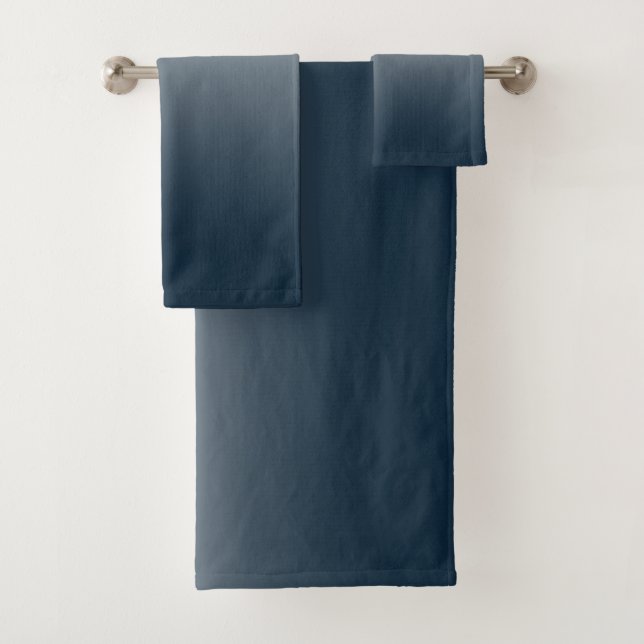 Blauer Verlauf Badhandtuch Set (Insitu)