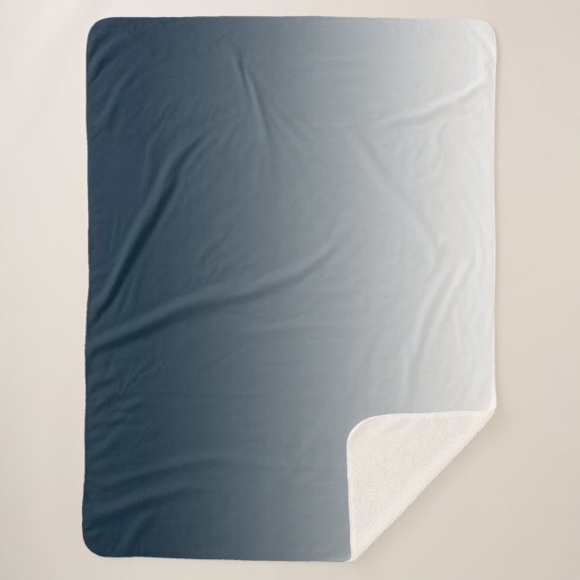 Blauer Verlauf Sherpadecke (Vorderseite)